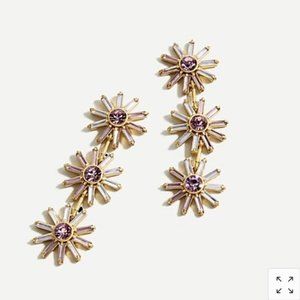 J. Crew Colorblock Flower Sparkle Earrings